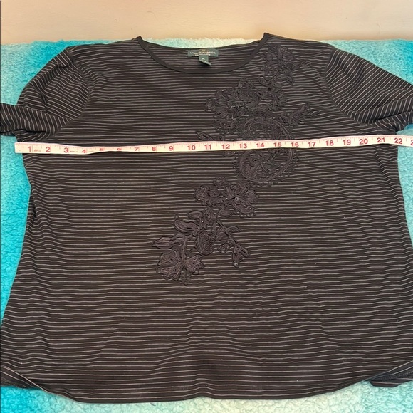 🔥Ralph Lauren Black Boxy Embellished Long Sleeve T-Shirt🔥 - Picture 3 of 6